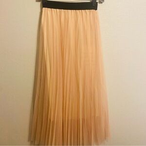Chicwish Flowing Cream and Tan Skirt